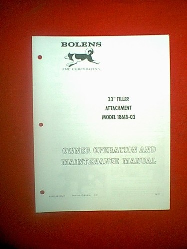 Bolens tractor tiller - bolens,