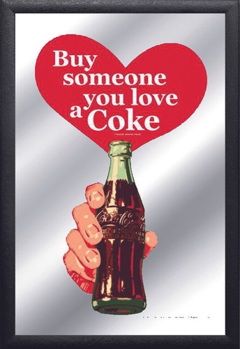 Coca cola bottle mirror - bottle,