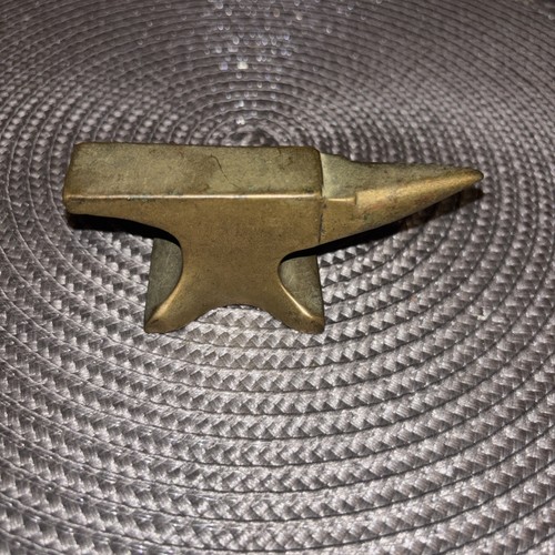 Vintage brass jewllers anvil - brass,