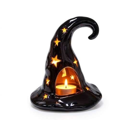 Halloween witch hat tealight - halloween,