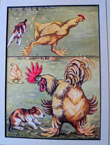 Louis wain antique - wain, colour