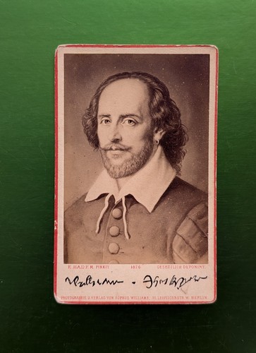 William shakespeare 1876 cdv - william,