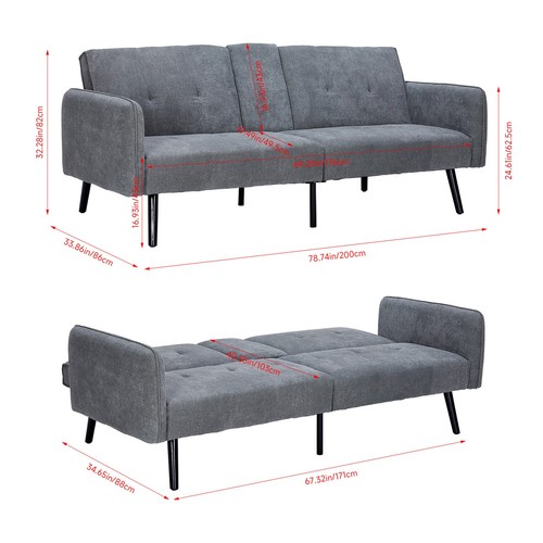 3seater padded couch - 3seater,