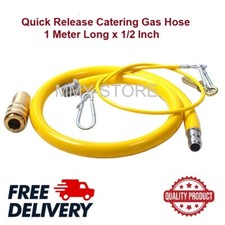 Commercial Yellow Gas Catering Hose Catering Pipe 1/2" x 1m - High-Quality