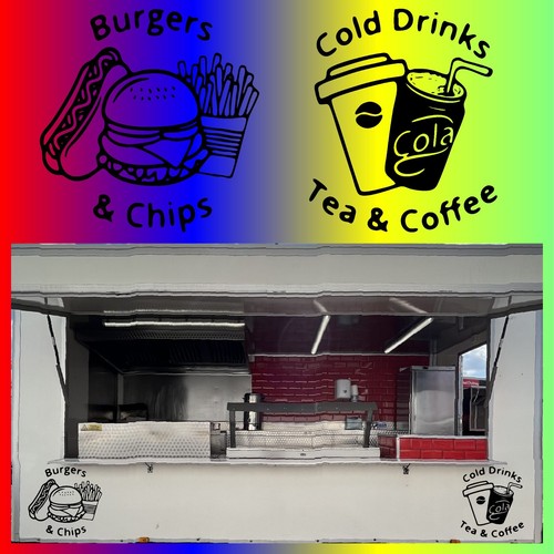 Catering stickers burger van - catering, stickers,