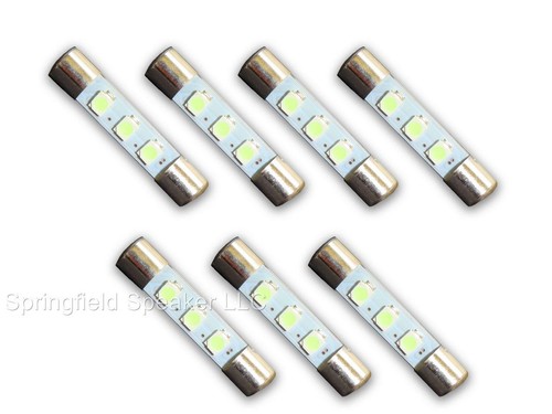 Warm white led lamp - white, 8v