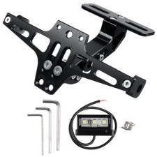 Motorcycle License Number Plate Holder Tail Tidy Bracket LED Fender 