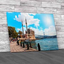 Ortakoy Mosque Bosphorus Bridge Istanbul Turkey Canvas Print Large Picture Wall