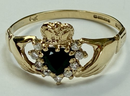 9ct yellow gold sapphire - 9ct,