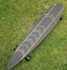 Two Bare Feet Complete Pintail Longboard Skateboard originally 46" 