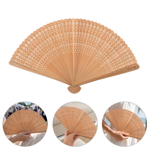 Bamboo folding hand fan - folding,