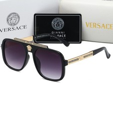 Versace Men's Classic Square Sunglasses sunshade Suntan sunglasses fishing + Box