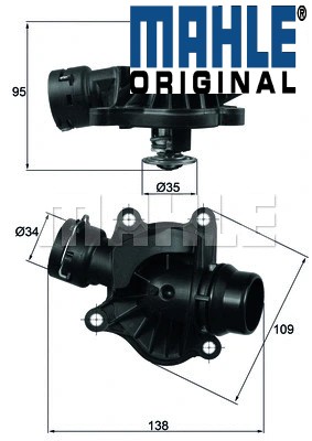 Thermostat 234 mahle - thermostat, 88