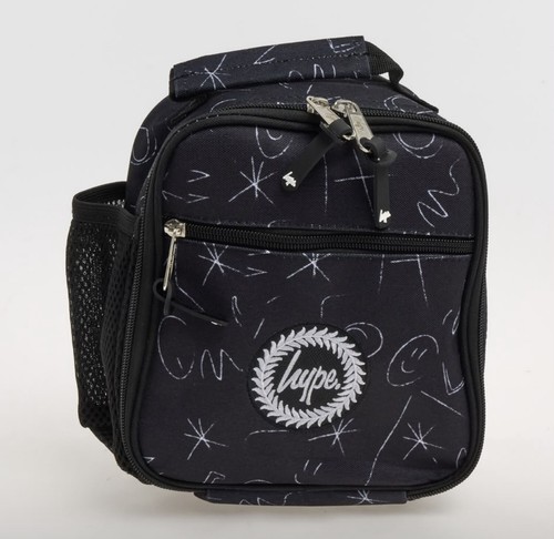 Hype black school lunch bag - hype,