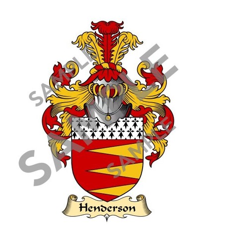 Henderson surname coat - coat, arms