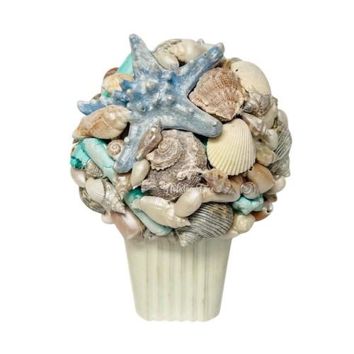 Handcrafted coastal shell - coastal,