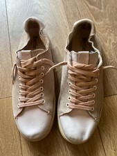MENS BERTIE LONDON BEIGE SUEDE TRAINER SHOES SIZE 11.5