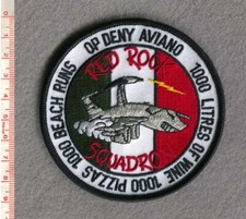ROYAL AIR FORCE AWACS "OP DENY AVIANO" CLOTH PATCH
