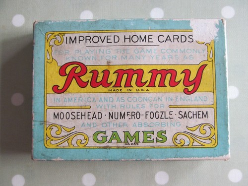 Vintage rummy card game - vintage, by