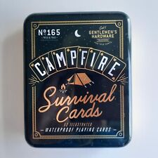 Campfire Survival Playing Cards, Gentleman's Hardware, Inc. 2 Jokers & Hard Case