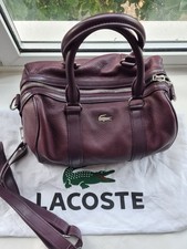 Lacoste Leather Tote Bowler
