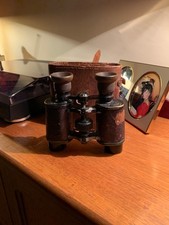 Rare Vintage French Binoculars with Leather Case Delacroix Paris 10x35 👀