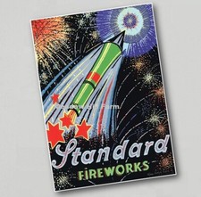 Fridge Magnet Standard Fireworks Retro Vintage Advert Brocks Astra (17)
