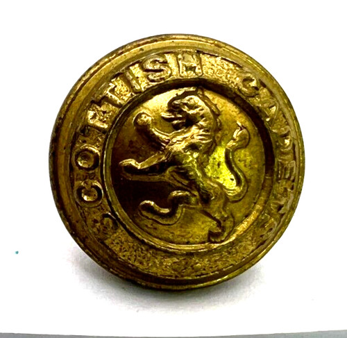 Scottish cadets brass button - scottish,
