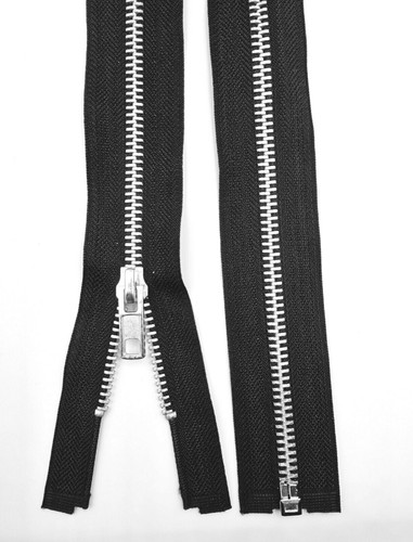 Metal zips no5 aluminium - metal,