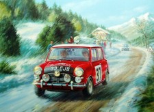 Tony Smith - First Mini Monte - Monte Carlo Rally - Print Only Ltd Edit 464/495