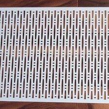 Perforated Lattice Chain Radiator Cabinet Decor Screening Primed White MDF 0216