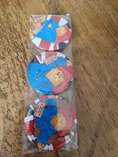 Paddington Bear Badges X3 New