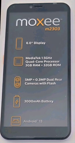 Unlocked moxee m2303 - m2303, 4g