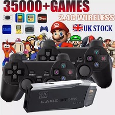 35000+ Retro Video Game Console 4K HD TV Game Stick Ink.2 Wireless Controller