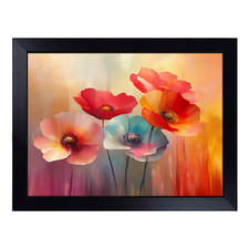 Wildflowers Illustrated Lap Tray Cushioned Padded TV Dinner Food Laptop Desk