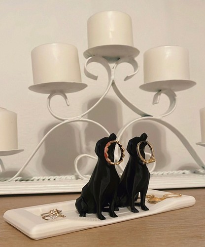 Two dog ring - dog, with