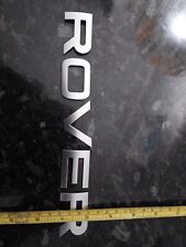 CHROME BONNET BOOT BADGE RANGE ROVER LETTERING SELF ADHESIVE RRL777-CH