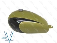 Fits For Triumph T150 Green & Black Petrol Fuel Gas Tank With Cap New