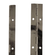 Continuous Piano Hinge 1800 mm Length 25 mm or 32 mm 1.8 Metres Nickel or Brass