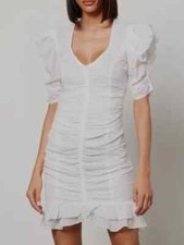Isabel Marant Etoile Sireny Cotton-Voile Mini Dress Size 34 XS 6 RRP £425