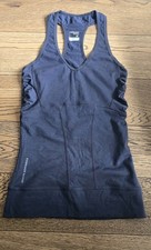 Icebreaker GT Grey Racerback Tank, XS, Merino Wool