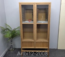 John Lewis Anders 2 Door, 2 Drawer Display Cabinet, Natural RRP£899 (5258)