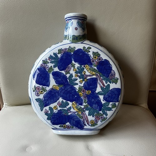 Chinese blue white floral - blue, &
