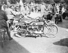 Triumph motorcycle and sidecar
