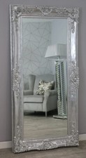Mirror HUGE White Ornate Regal Decorative Free Standing - PARIS *NEW* - Leaner