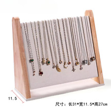 Wooden Design Sloping Necklace Display Stand High-End Bracelet Stand Counter Jew