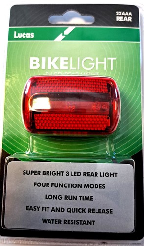 Lucas rear bike light - rear,