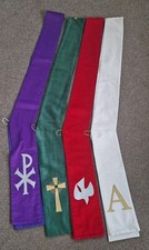 4 Clergy Deacon Stoles with