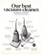 Hoover Vacuum Print Ad Retro