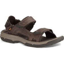 Teva Langdon Mens Classic Leather Walking Hiking Sandals Brown Size UK 8-11